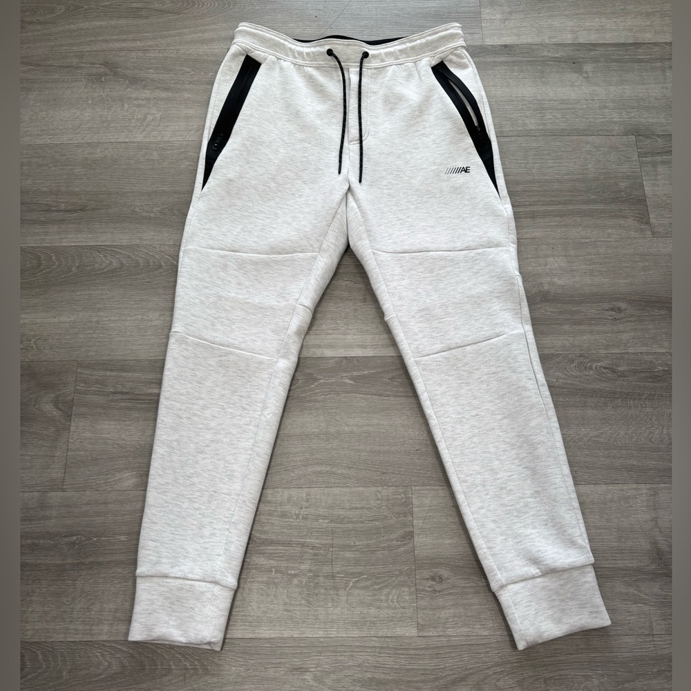 American Eagle Outfitters Black and Grey Sweatpants Size Medium Tall